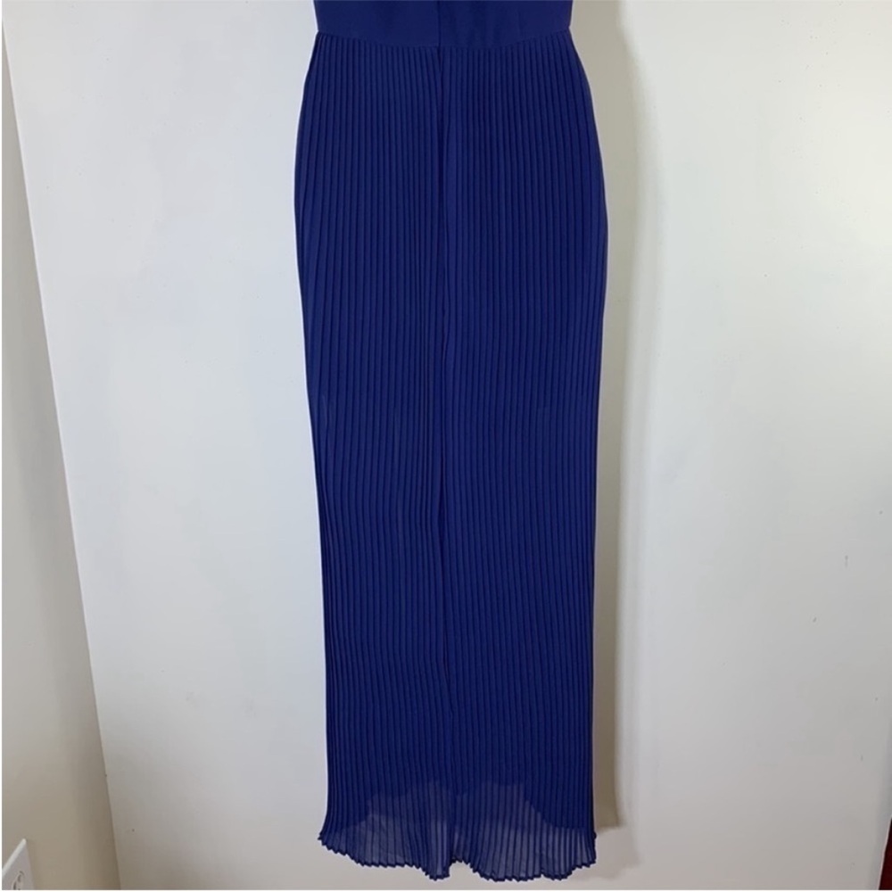 BCBGeneration Lace & Pleat Maxi Chiffon Dress with Front Split. 6. NWT. $178! - Picture 16 of 16